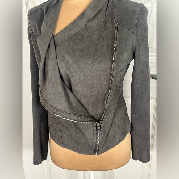 Blank NYC Faux Suede Drape Front Jacket  Size XS - Picture 12 of 14
